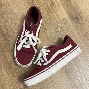 Burgundy Vans